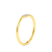 Dainty Round Cut Lab Grown Diamond Wedding Band/Stacking Ring