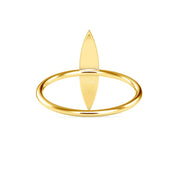Tapered Bar Ring with Round Cut Lab Grown Diamonds