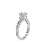 Lab Grown Diamond Ring with Side Stones