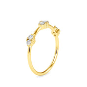 Round Cut Lab Grown Diamond Wedding Band/Stacking Ring
