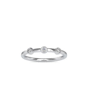 Three Diamond Wedding Band