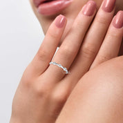 Three Diamond Wedding Band
