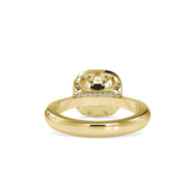 Hidden Halo Round Cut Diamond Engagement Ring
