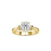 Infinity Heart 1.20 CTW Round Cut Lab Grown Diamond Engagement Solitaire Ring