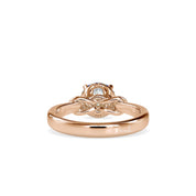 Infinity Heart 1.20 CTW Round Cut Lab Grown Diamond Engagement Solitaire Ring