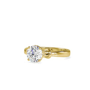 Infinity Heart 1.20 CTW Round Cut Lab Grown Diamond Engagement Solitaire Ring