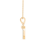Dainty Square Geometric Diamond Charm Pendant