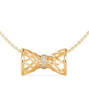3D Drum Charm Diamond Pendant Necklace