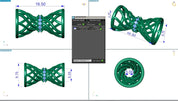 3D Drum Charm Diamond Pendant Necklace