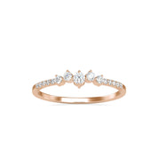 Minimal Round Cut Lab Grown Diamond Wedding Band