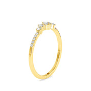 Minimal Round Cut Lab Grown Diamond Wedding Band