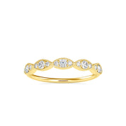 Elegant Lab Grown Diamond Stacking Band - Wedding Band