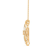 Evil Eye Diamond Charm Pendant Necklace