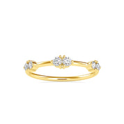 Round Cut Lab Grown Diamond Wedding Band/Stacking Ring