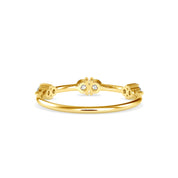 Round Cut Lab Grown Diamond Wedding Band/Stacking Ring
