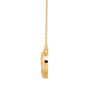 Infinity Cross Diamond Charm Pendant Necklace