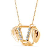 Geometric Dog Face Lab-Grown Diamond Charm Pendant Necklace
