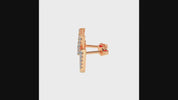 Lighting Bolt Diamond Stud Earrings