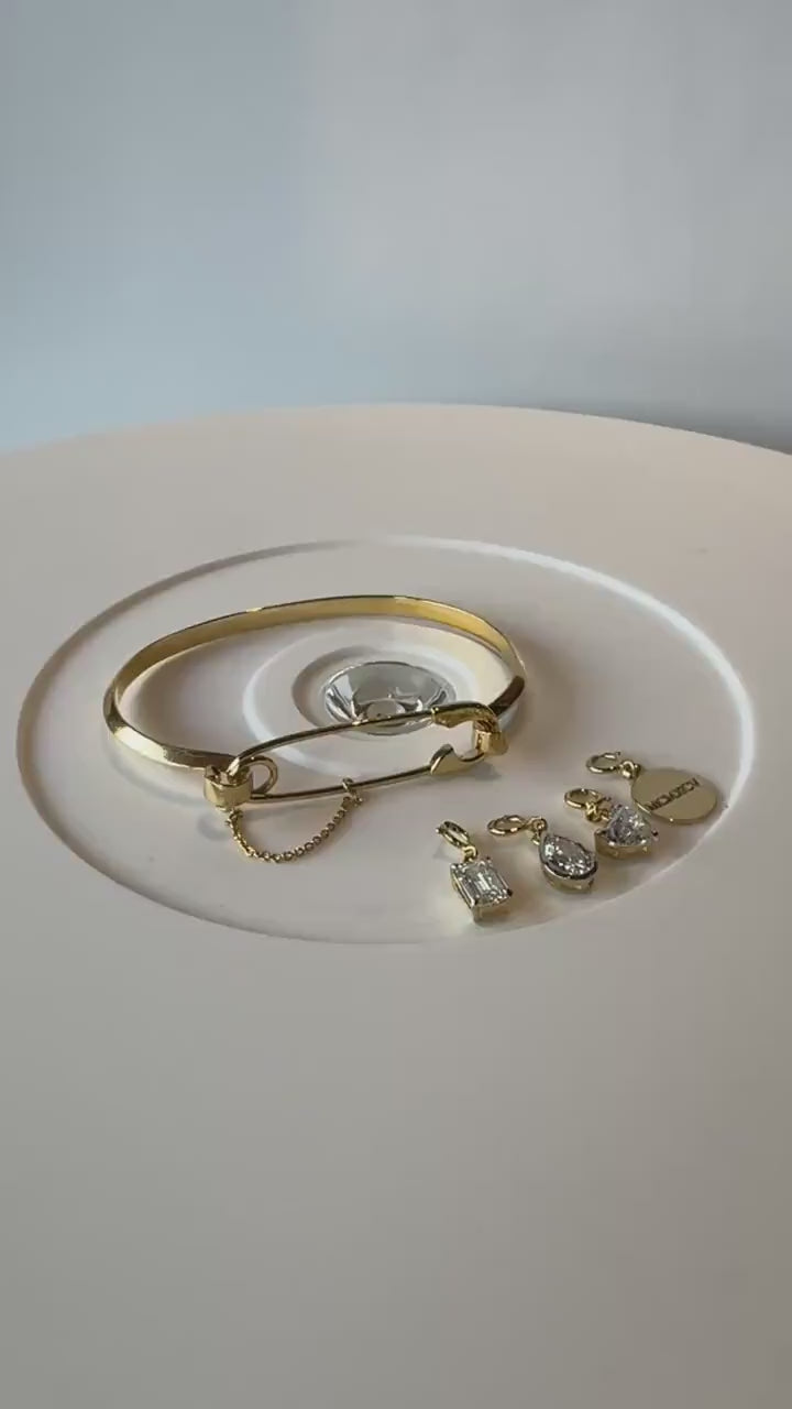 Safety Pin Cuff Bracelet