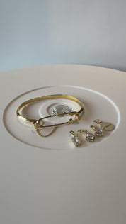 Safety Pin Cuff Bracelet