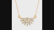 Fan Lab Grown Diamond Pendant Necklace