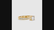 0.83 TCW Round Cut Lab Grown Diamond Engagement Solitaire Ring